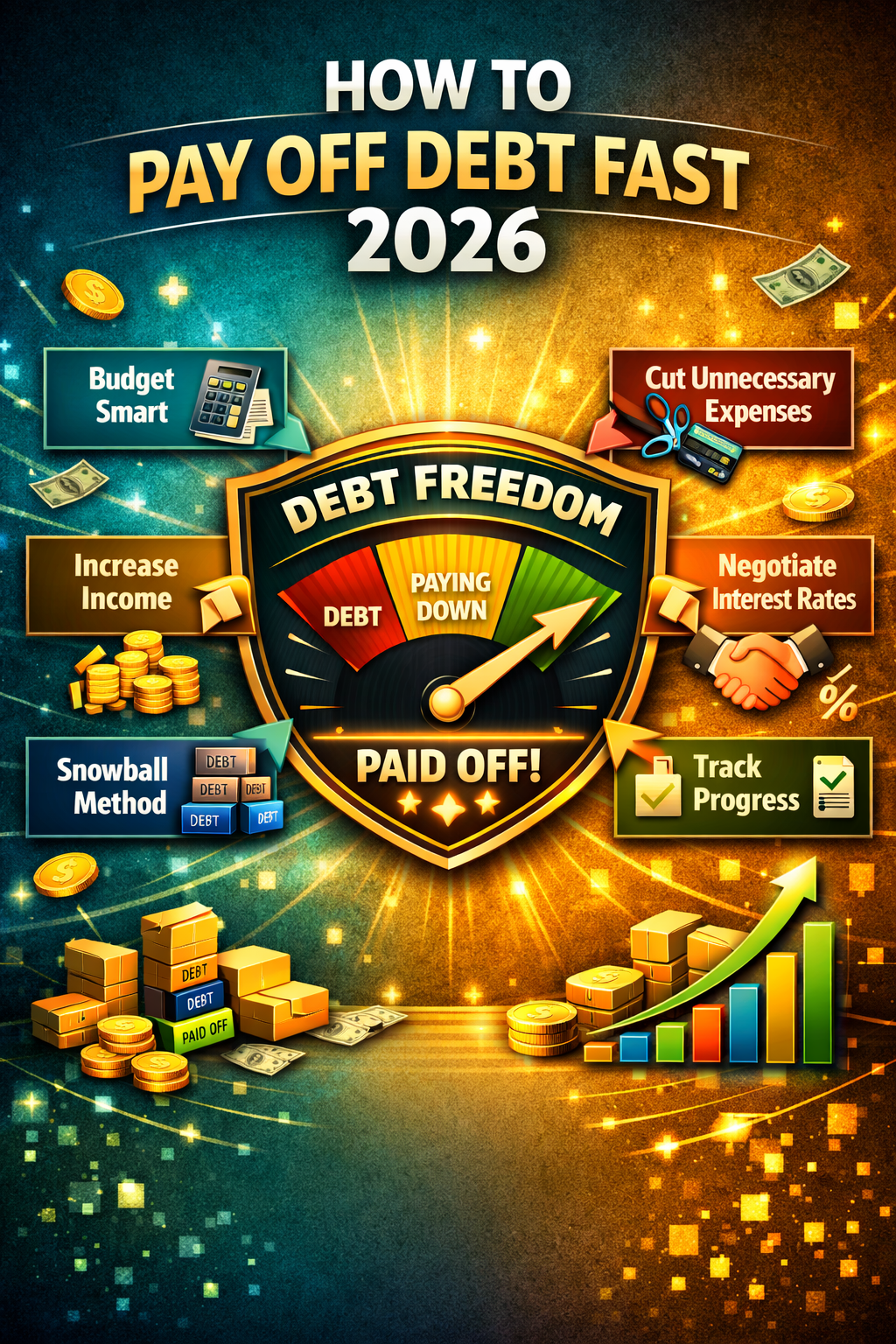 Pay Off $10,000 in Debt in 12 Months — Proven Method (2026 Guide)