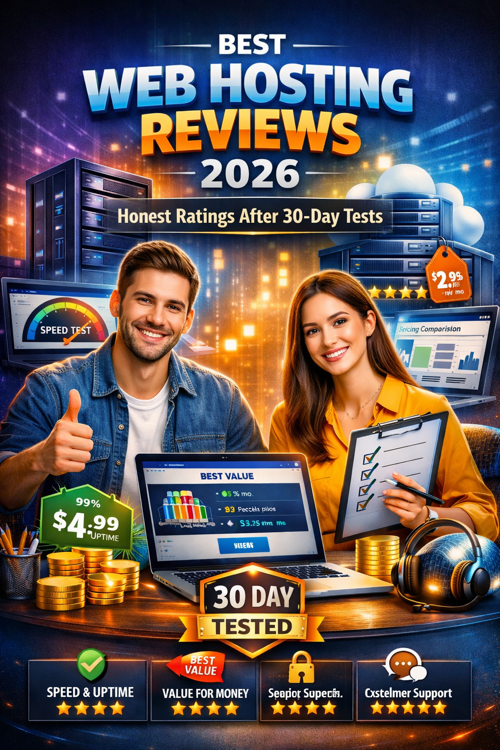 Best Web Hosting 2026: Top 10 Providers Compared (Speed, Price & Support)